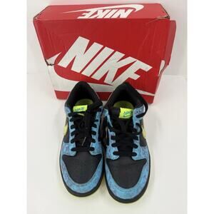 [DV1694-900] Grade School Nike DUNK LOW SE 'ACID WASH BALTIC BLUE VOLT'